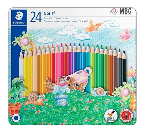 Lápices De Color Staedtler Noris Lata Por 24