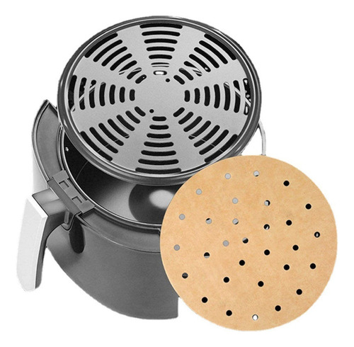 | Fryer Liners, Impermeable, Con Filtro De Papel, Redonda
