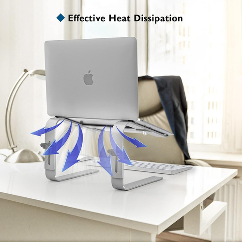 Imagen 6 de 8 de Base Soporte Ajustable Pc Portátil Laptop Ergonómic Aluminio