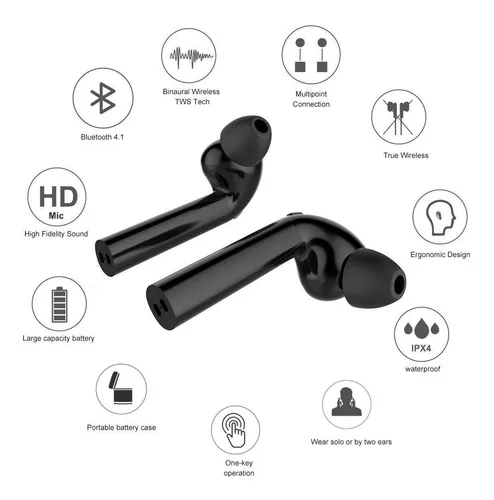 Auriculares Bluetooth Palito Tws Fun7 C/carga Bateria