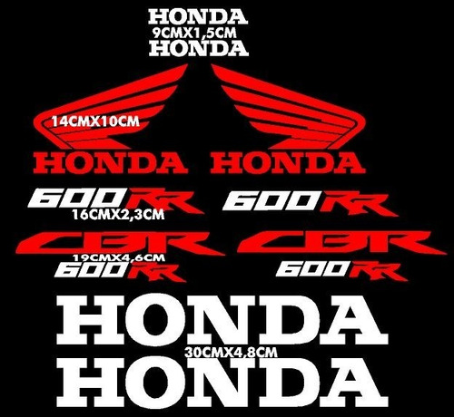 Adesivo Honda Cbr600rr Carenagem Cbr 600rr Kit Dourado