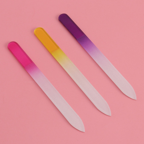 Lima De Uñas De Cristal Natural, 3 Unidades