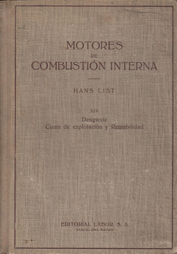 Motores De Combustion Interna Xiv Hans List