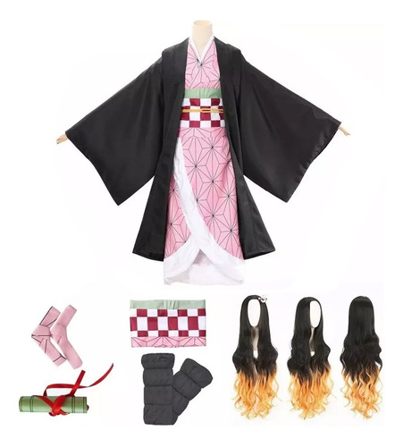 Demon Slayer Kamado Nezuko Kimonocosplay Disfraz Anime Traje