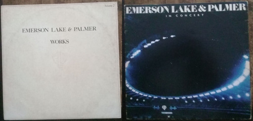 2x Lp Vinil Vg+ Emerson Lake & Palmer Works Vol 2 In Concert