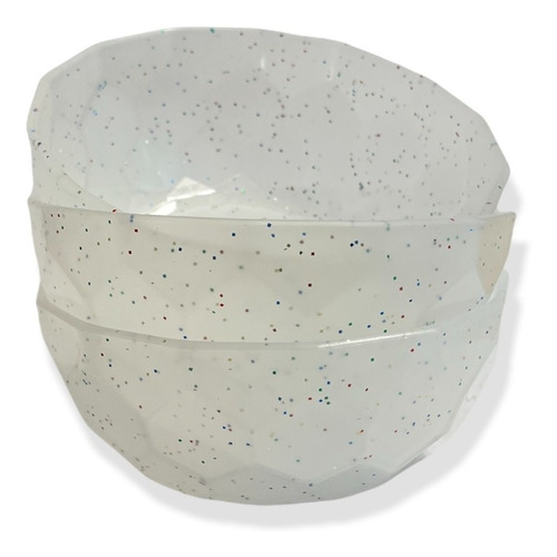 Bowl Compotera Glitter Facetado Chico X 10 Cocina Pote