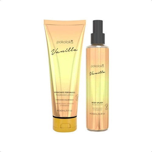 Pokoloka Vanilla Kit Hidratante 240ml + Body Splash 250ml