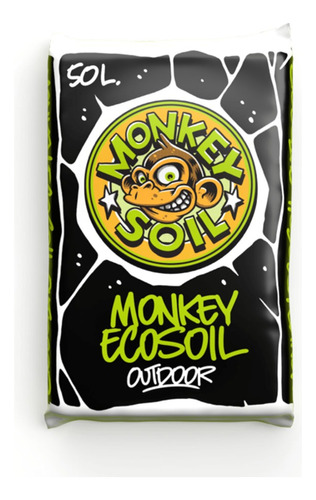 Ecosoil Outdoor 50l Monkey Soil Sustrato Fertilizado Cultivo