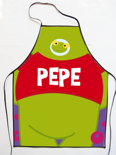 Delantal Cocina Infantil Sapo Pepe Personaje 33x45