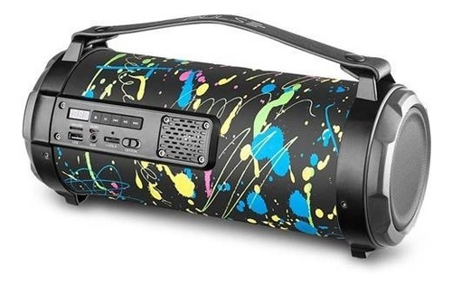 Caixa De Som Pulse Sp361 Bazooka Paint Blast 80w Bluetooth