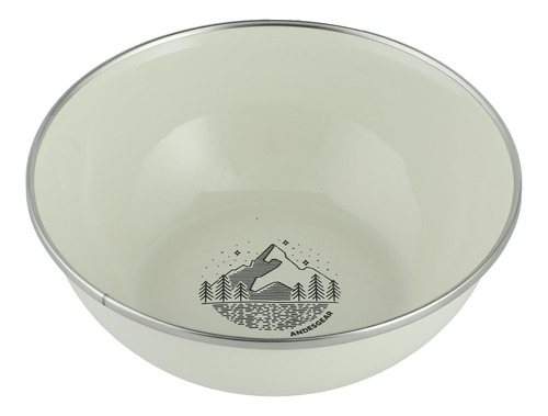 Bowl Enamel Paisaje 500 Ml Blanco Andesgear