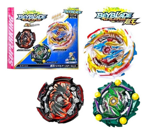 Beyblade Burst Sparking B-171 X3 Superking Triple Booste