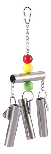 Campana De Acero Inoxidable Para Pájaros Juguete De Pie