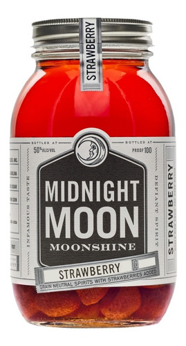 Whisky Midnight Moon Strawberry 750cc Moonshine Gluten Free