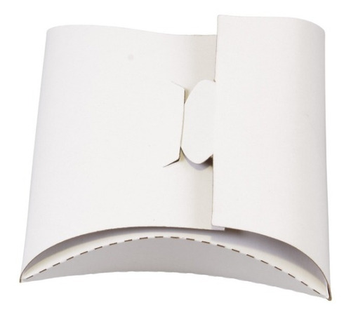 50 Cajitas Almohada 13x13.5x3 Armables Cartón Caple Regalos Blanco