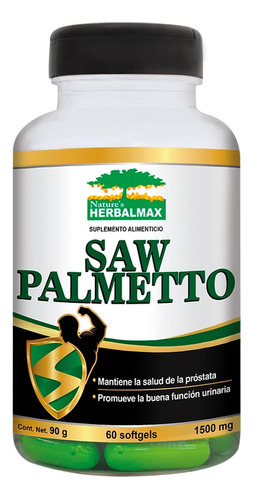 Saw Palmetto  - 60  1500mg Softgels Herbalmax