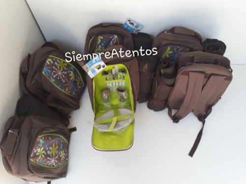 Mochila Picnic Lunchera Conservadora 2 Personas Marron
