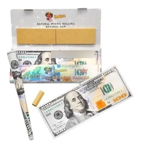 Papel De Liar Rolling Papers Billete Dolar Honeypuff X24unds