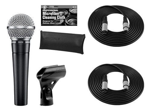 Micrófono Vocal Dinámico Cardioide Sm58-lc De Shure + Paquet