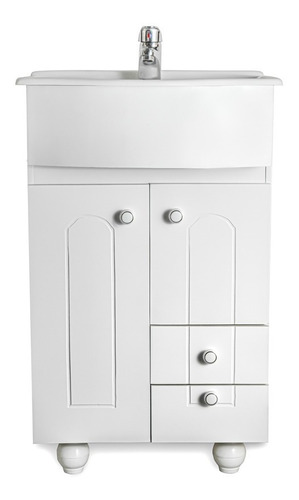 Imagen 7 de 8 de Vanitory Laq 50cm 2 Ptas 2 Cajons (mueble Solo) Envio Gratis