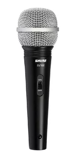 Micrófono Shure SV100 dinámico cardioide negro/plateado