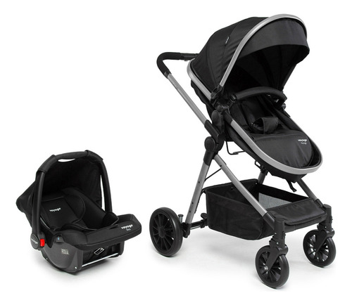Carrinho De Bebê com Bebê Conforto TS DUO Prestige PT Voyage