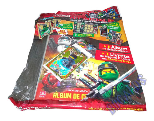 Kit Inicial Álbum De Colecionadores Lego Ninjago Com Pasta