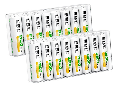 Baterias Recargables Aa Ebl 2800mah Baterias Aa De Calidad R