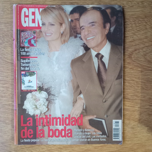 Revista Gente 1871 Boda Menem Bolocco Perez Celis Fonzi Bota