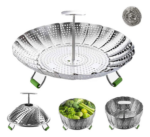 Cesta De Vapor, Cesta Para Cocinar Al Vapor Vegetal Plegab