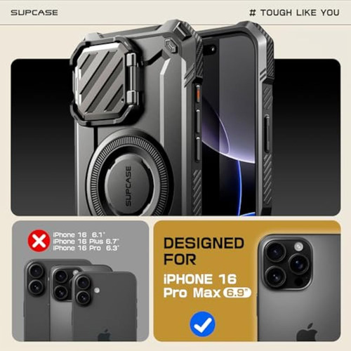 Capa Supcase Para iPhone 16 Pro Max Com Câmera
