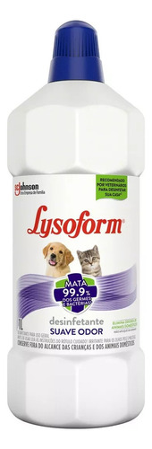 Desinfetante Suave Odor Lysoform Frasco 1l