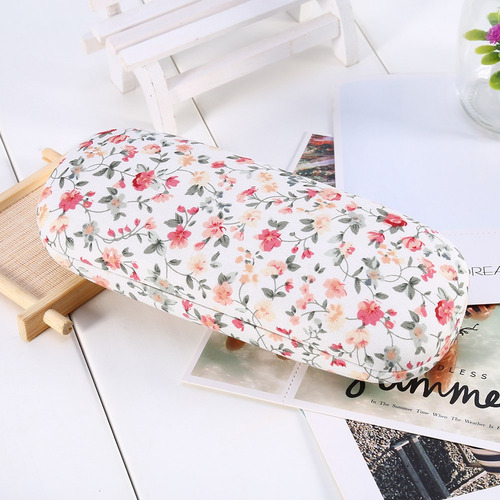 Protable Floral Gafas De Sol Gafas Caso Protector Bolsas