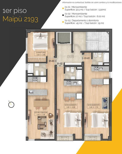 Imagen 12 de 30 de Departamento Monoambiente Al Frente En Venta A Estrenar Centro