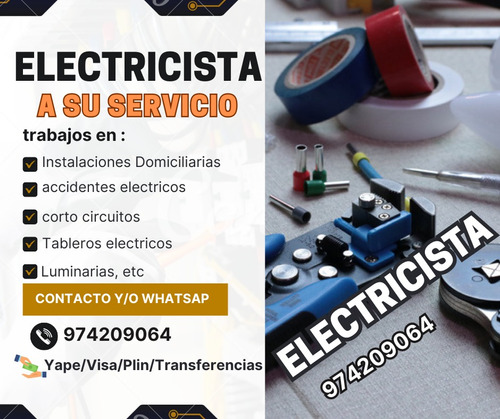 Electricista, Tecnico Electricista, Reparaiones