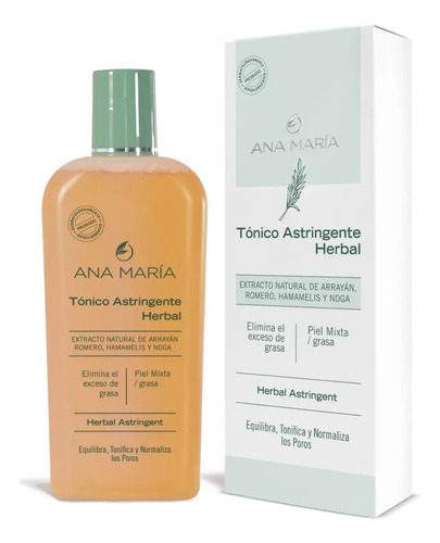 Tonico Astringente Herbal *180 Ml Ana M - mL a $283