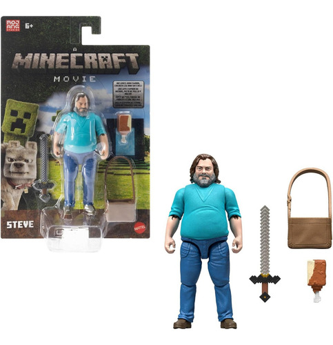 Mattel Figura Steve Jack Black Una Pelicula De Minecraft