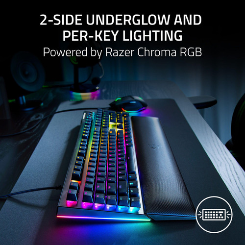Teclado Mecânico Para Jogos Razer Blackwidow V4 Yellow Switc