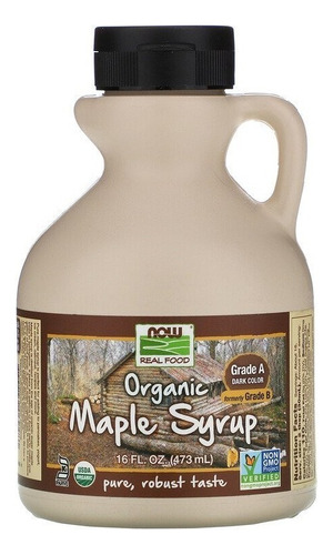 Now Foods Organic Maple Syrup - Jarabe De Maple Orgánico - Grado A - Sin Sabor