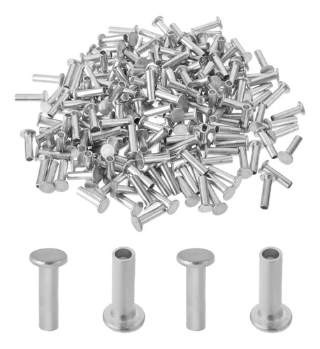 Remache Aluminio Solido Cabeza Plana Semimubular Para Hogar