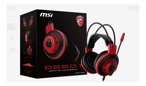 Auriculares Gaming Msi Ds501, 40mm, 3.5mm, Microfono