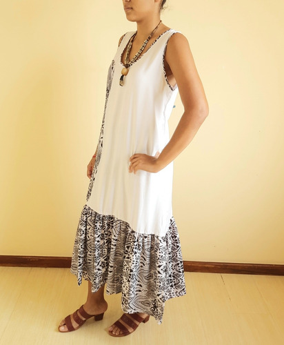 Imagem 3 de 5 de Vestido Feminino Tecido Longo Antônia
