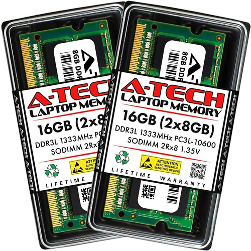 Imagen 1 de 1 de Memoria 16gb 8gb X 2 Ddr3 Ddr3l 1600mhz Pc3l-12800