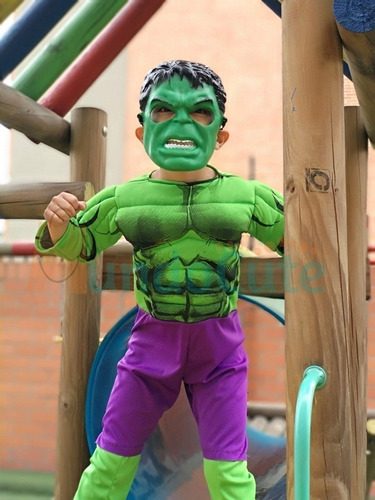 Imagen 2 de 3 de Disfraz Hulk Niño Disfraces Super Heroes Avengers Disfraces