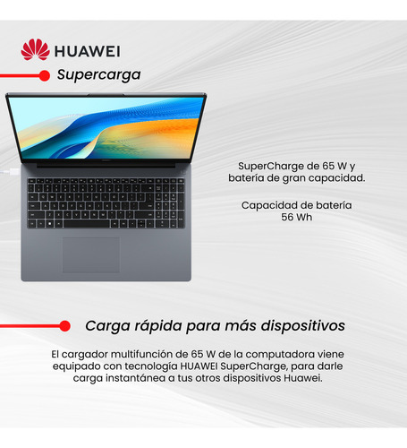 Notebook Huawei Matebook D16 Core I5 16 GB de RAM 512 GB SSD 16