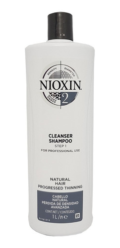 Shampoo Anticaida Nioxin #2 1 L - mL a $263