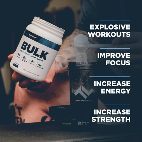 Transparent Labs Bulk - Polvo De Preentrenamiento - Formula