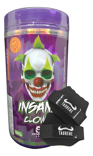 Pre Treino Insane Clown Grape 350g Luva - Demons Lab Uva