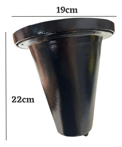Kit 4 Embutido De Solo Alumínio Preto Lâmpada Par 38