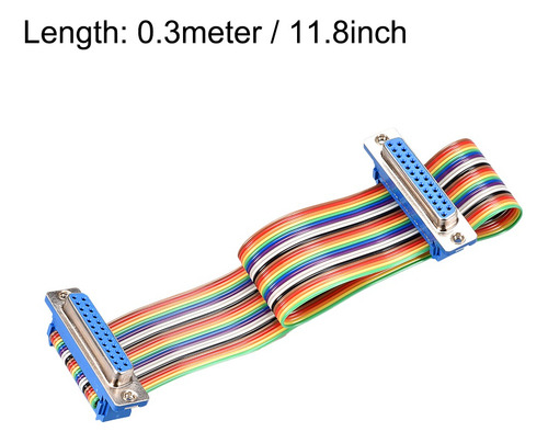 Cable Plano Flexible Idc 25 Pin Db25 Hembra A Db25 Hembra
